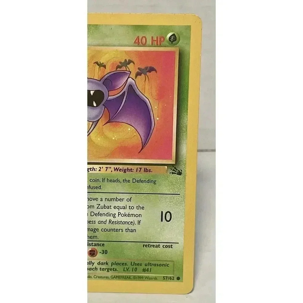 Pokémon Zubat‎ 57/62 Fossil Unlimited LP